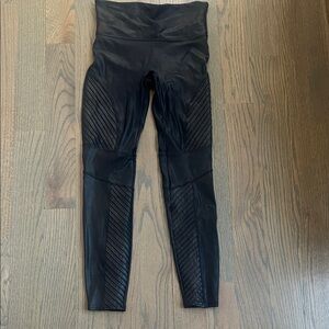 SPANX Black Moto Leggings